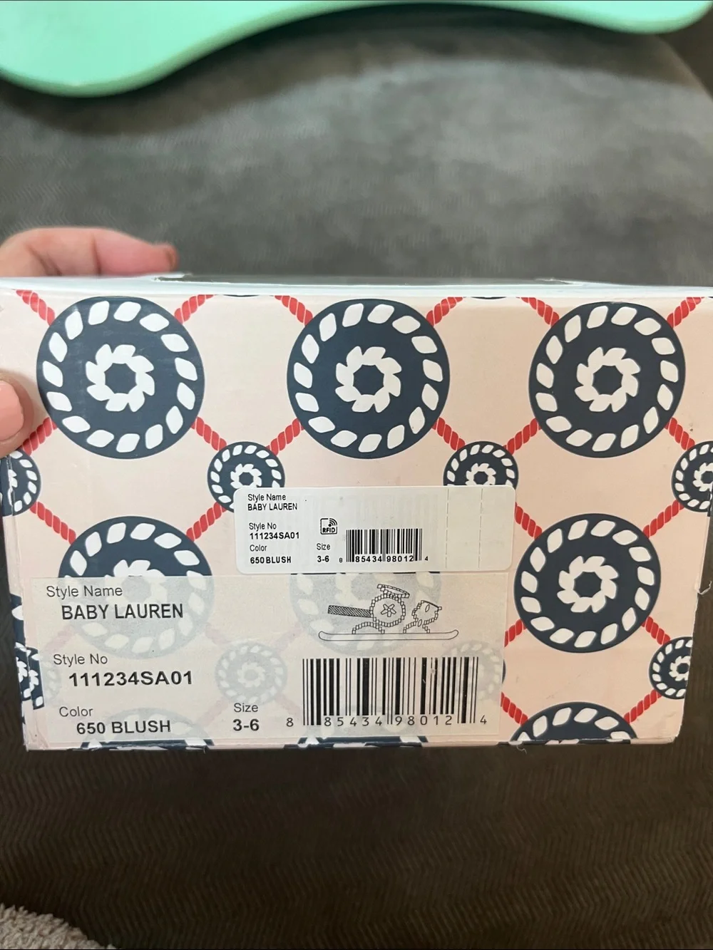Jack Rogers Baby Lauren Blush NIB size 3-6M